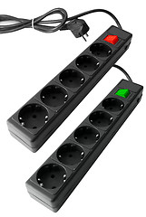 Image showing Electrical power strip 