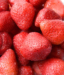 Image showing Ripe red strawberry 