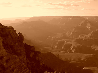 Image showing Grand Canyon sunset