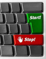 Image showing Computer keyboard with 