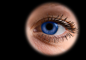 Image showing blue woman eye