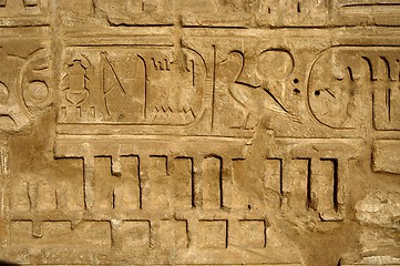 Image showing Hieroglyphics