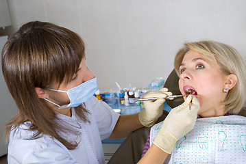 Image showing At the dentist