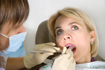 Image showing At the dentist