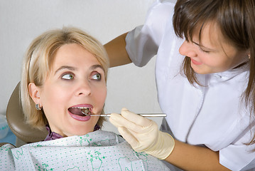 Image showing At the dentist