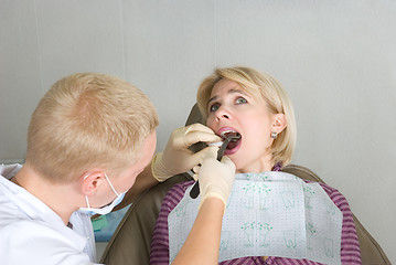 Image showing At the dentist