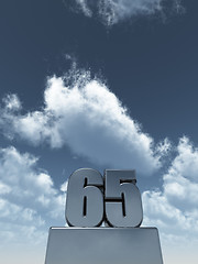 Image showing sixty five