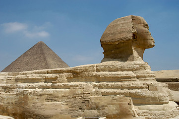 Image showing Pyramids and Sphinx