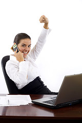 Image showing business woman at her office