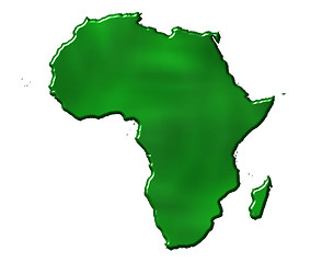 Image showing 3D Ecological Africa Map