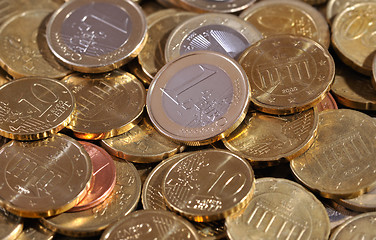 Image showing Euro coins 