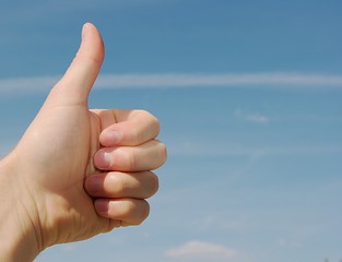 Image showing Thumbs up