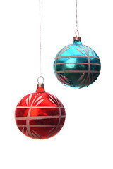 Image showing vintage christmas balls