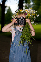 Image showing small photographer