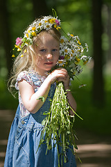 Image showing Portrait of the little girl