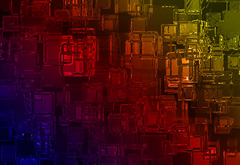 Image showing abstract rainbow background