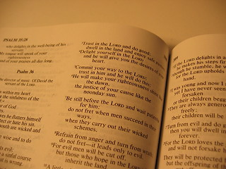 Image showing Open bible