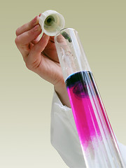 Image showing Doing experiment