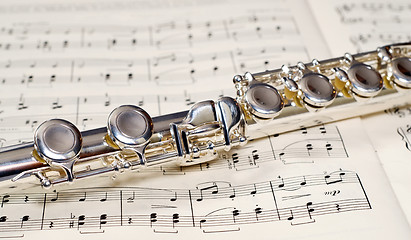 Image showing Flute Keys