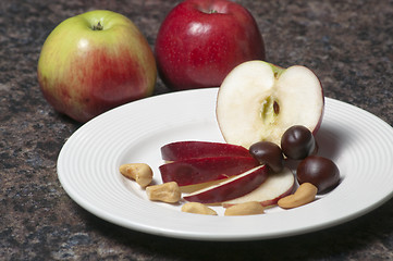 Image showing Apples and Nuts