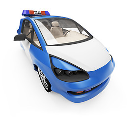 Image showing Future concept of police car isolated view