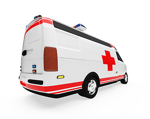 Image showing Future concept of ambulance truck isolated view