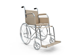 Image showing Wheelchair isolated view