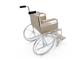 Image showing Wheelchair isolated view