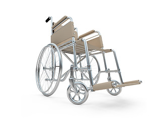 Image showing Wheelchair isolated view