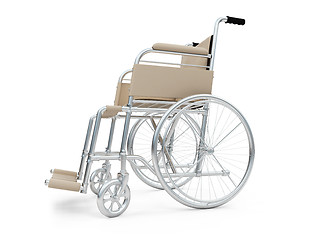 Image showing Wheelchair isolated view