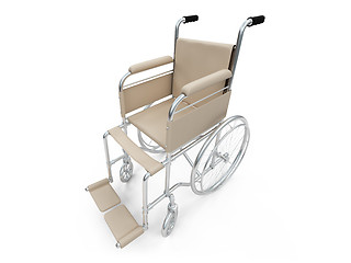 Image showing Wheelchair isolated view