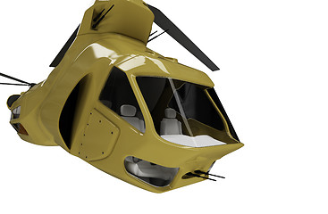 Image showing Future concept of helicopter isolated view