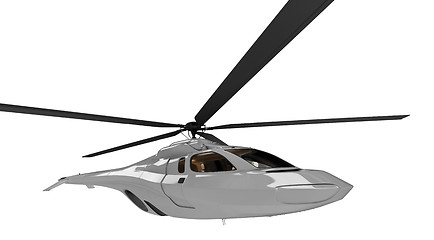 Image showing Future concept of helicopter isolated view