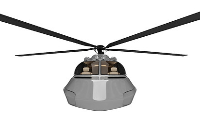 Image showing Future concept of helicopter isolated view