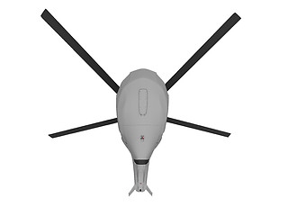 Image showing Future concept of helicopter isolated view