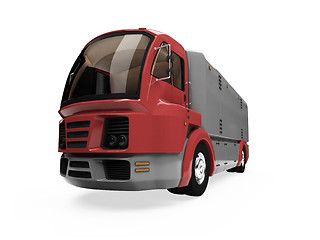 Image showing Future concept of cargo truck isolated view