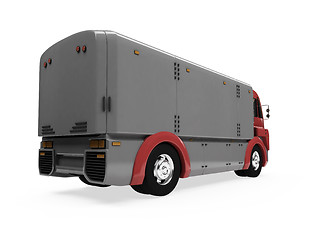 Image showing Future concept of cargo truck isolated view