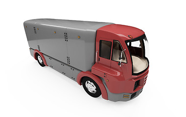Image showing Future concept of cargo truck isolated view