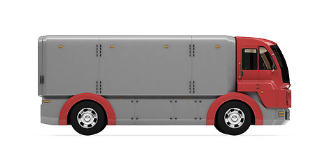 Image showing Future concept of cargo truck isolated view