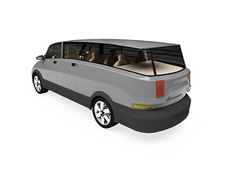 Image showing Future concept of car isolated view