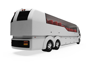 Image showing Future concept of bus isolated view