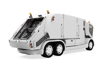 Image showing Future trash truck isolated view