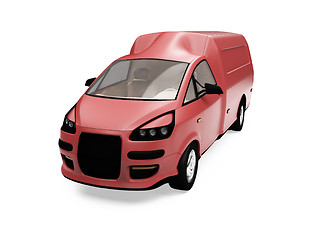 Image showing Future cargo van isolated view
