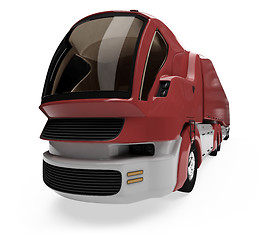 Image showing Future concept of cargo truck isolated view