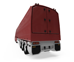 Image showing Future concept of cargo truck isolated view