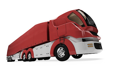 Image showing Future concept of cargo truck isolated view