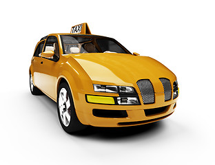 Image showing Future concept of taxi car isolated view