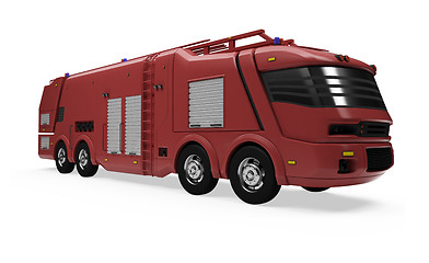 Image showing Future concept of firetruck isolated view