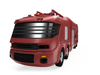 Image showing Future concept of firetruck isolated view