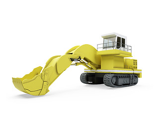 Image showing Construction truck isolated view